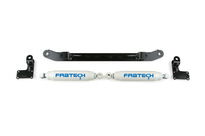 Fabtech 07-14 GM C/K1500 2WD/4WD Dual Steering Stabilizer System w/Perf. Shocks - eliteracefab.com