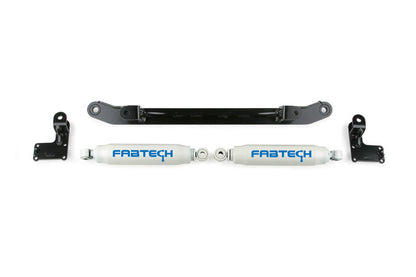 Fabtech 07-14 GM C/K1500 2WD/4WD Dual Steering Stabilizer System w/Perf. Shocks - eliteracefab.com