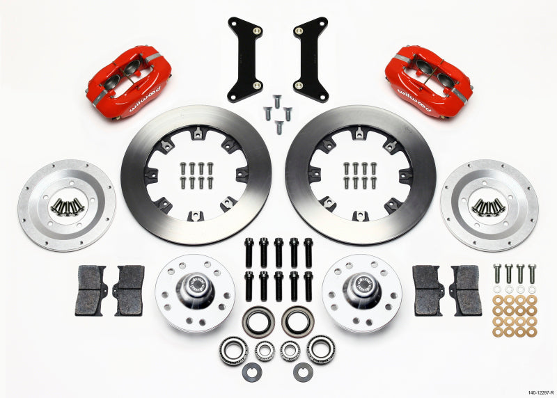 Wilwood Forged Dynalite Front Kit 12.19in Red 79-87 GM G Body Wilwood