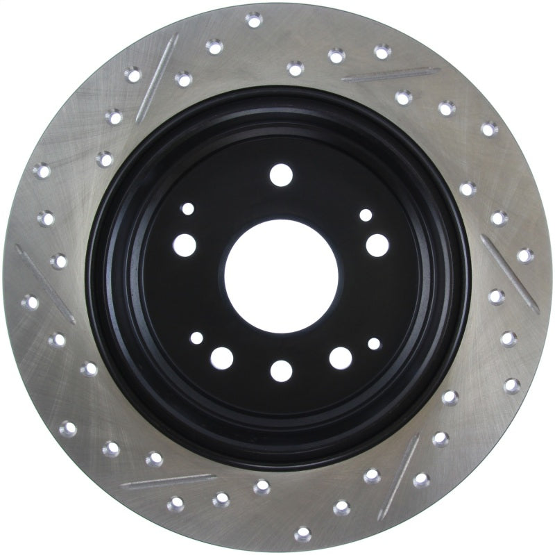 STOPTECH 04-08 ACURA TL / 03-09 HONDA ELEMENT SLOTTED & DRILLED LEFT REAR ROTOR, 127.40061L - eliteracefab.com