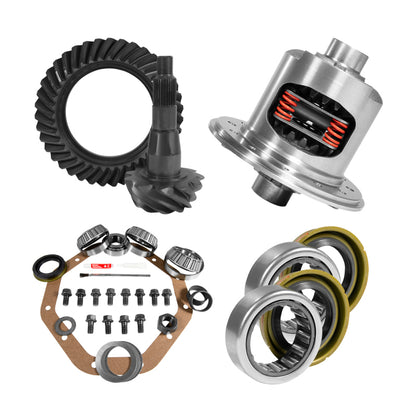 Yukon 9.25in CHY 3.55 Rear Ring & Pinion Install Kit 31 Spline Positraction 1.7in Axle Bearings Yukon Gear & Axle