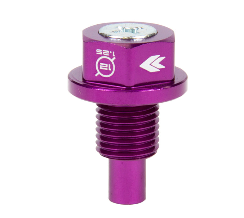 NRG Magnetic Oil Drain Plug M12X1.25 Infiniti/Lexus/Nissan/Toyota - Purple - NOP-200PP