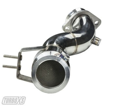 Turbo XS 2015+ Ford Mustang Ecoboost Downpipe w/ High Flow Catalytic Converter Turbo XS