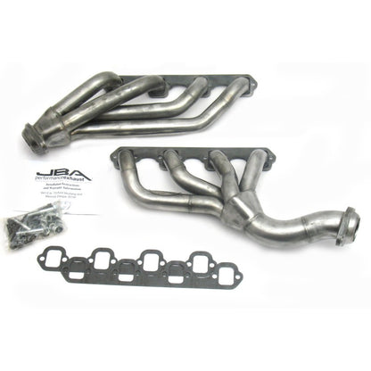 JBA 65-73 Ford Mustang 351W SBF w/T-5/Cable Clutch 1-5/8in Primary Raw 409SS Mid Length Header JBA