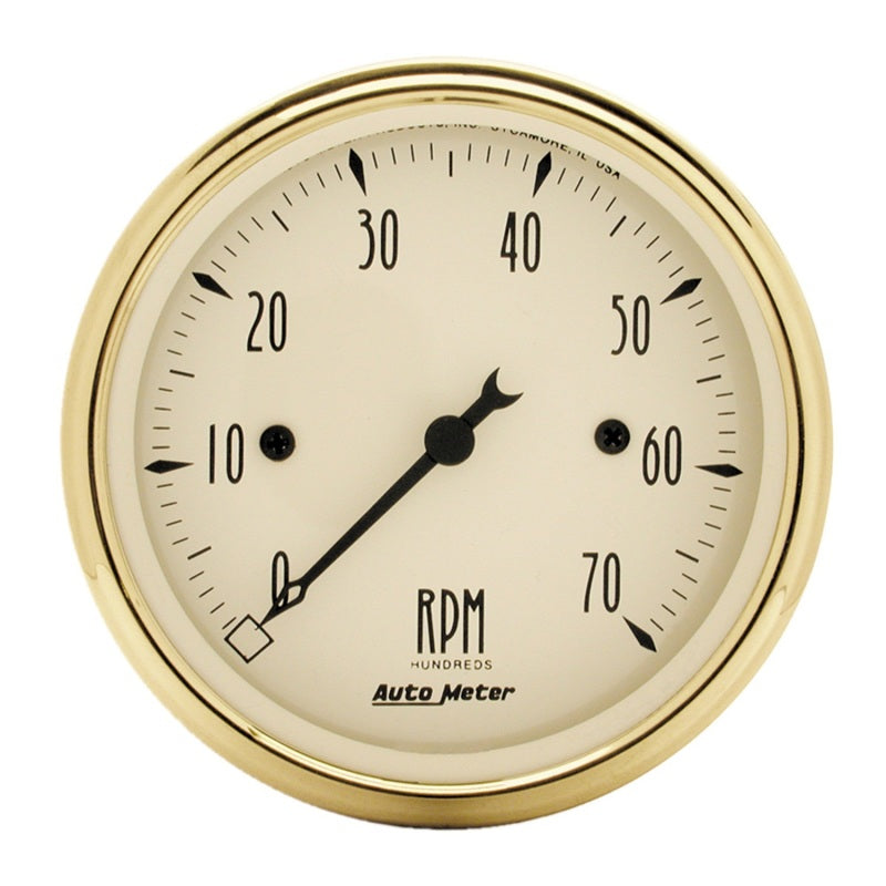 AutoMeter Golden Oldies 3-1/8in 0-7k Tachometer Gauge 1595