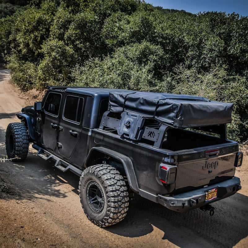 Westin 2021 Jeep Gladiator Overland Cargo Rack - Textured Black - eliteracefab.com