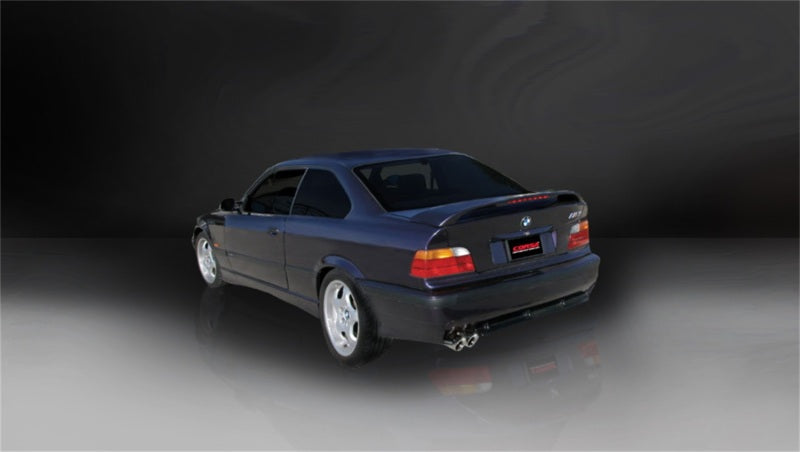 Corsa 92-09 BMW 325i/is Coupe E36 Polished Sport Cat-Back Exhaust - eliteracefab.com