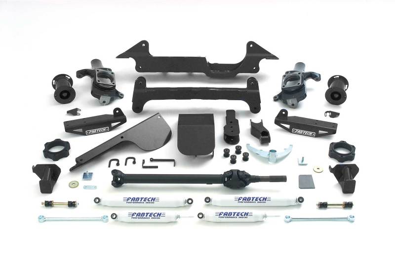 Fabtech 03-05 Hummer H2 Suv/Sut 4WD w/Rr Air Bags 6in Perf Sys w/Perf Shks - eliteracefab.com