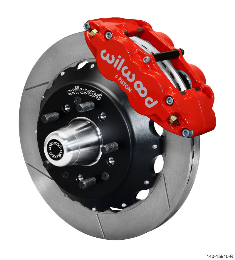Wilwood Narrow Superlite 6R Front Big Brake Kit 12.88in GT Competition Series Rotor - Red Wilwood