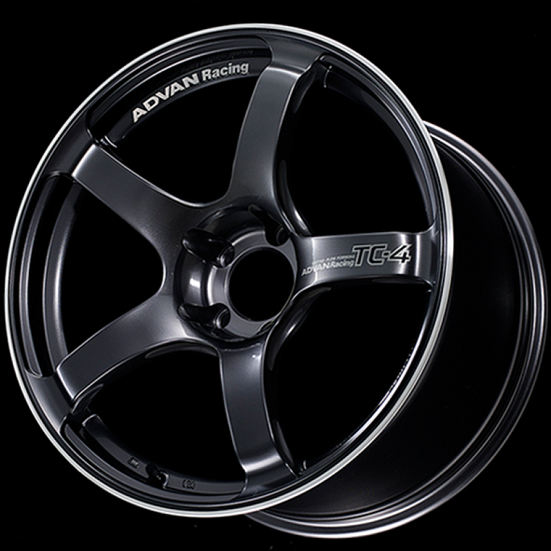 Advan TC4 18x9.5 +12 5-114.3 Racing Gunmetallic and Ring Wheel - eliteracefab.com