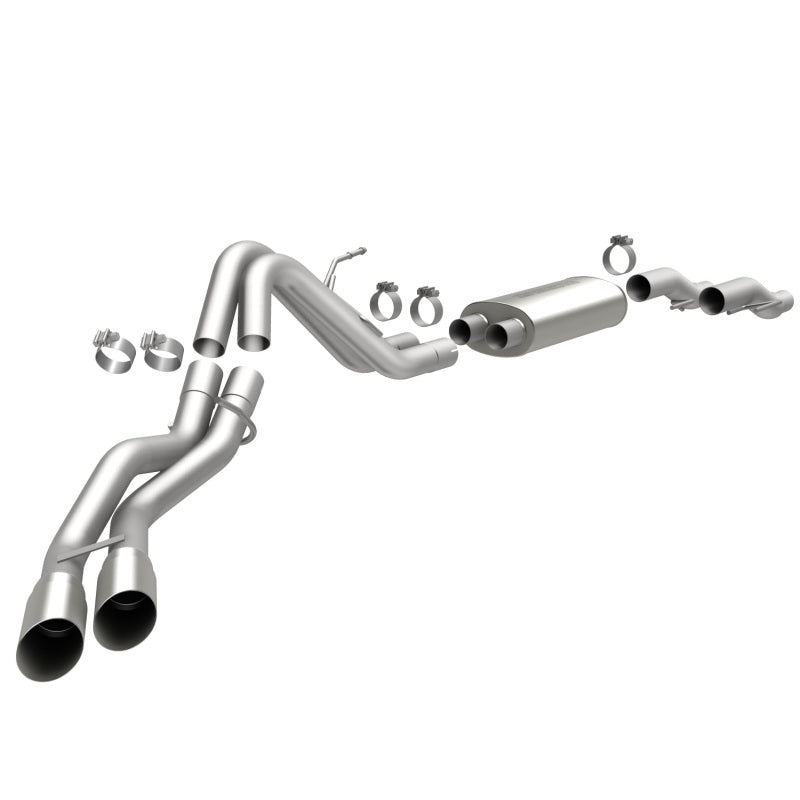 MagnaFlow 11 Ford F-150 3.7L/5.0L/6.2L SS Catback Exhaust Dual Same Side Exit w/ 3.5in SS Tips Magnaflow