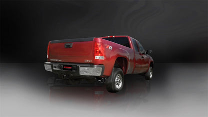 Corsa 09-13 GMC Sierra 4.8L V8 3in Cat-Back Single Side w Twin 4in Black Pro-Series Tips CORSA Performance
