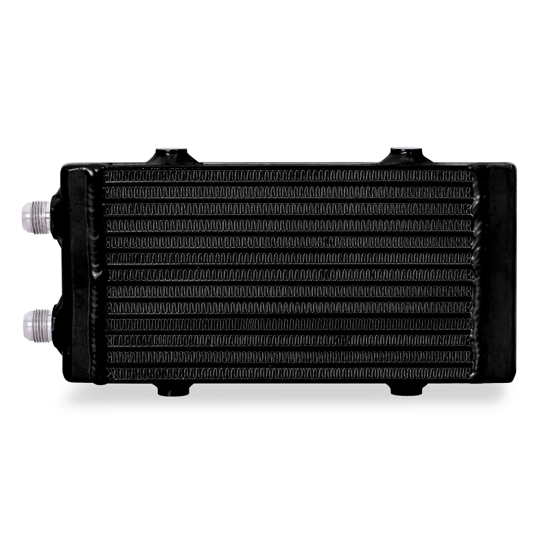 Mishimoto Universal Small Bar and Plate Dual Pass Black Oil Cooler - eliteracefab.com