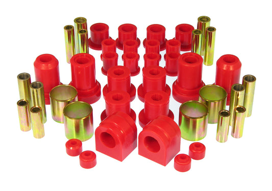 Prothane Total Vehicle Suspension Bushing Kit for 2004–2006 Ford Full-Size Truck 2WD & 4WD F150, Red – 6-2038
