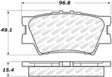 StopTech Street Disc Rear Brake Pads - 305.12120