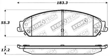 Load image into Gallery viewer, STOPTECH 06-10 DODGE CHARGER R/T SPORT PERFORMANCE FRONT BRAKE PADS, 309.10580 - eliteracefab.com