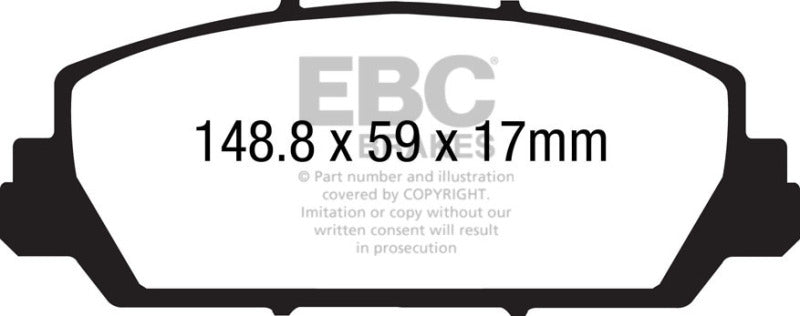 EBC Ultimax2 Front Brake Pads - UD1625