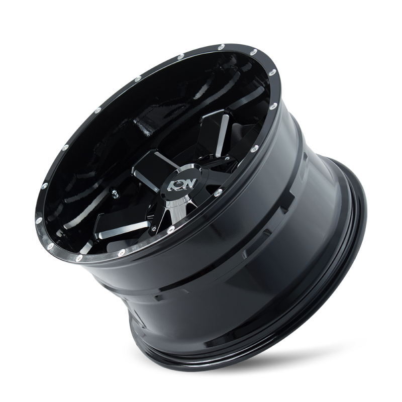 ION Type 141 17x9 / 6x135 BP / 13mm Offset / 106mm Hub Gloss Black Milled Wheel ION Wheels