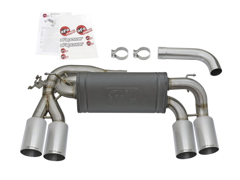 aFe MACHForce XP 3in - 2 1/2in Axle Back 304SS Exhaust w/ Polished Tips 16-17 BMW M2 (f87) aFe