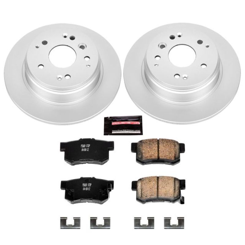 Power Stop 04-08 Acura TL Rear Z17 Evolution Geomet Coated Brake Kit - eliteracefab.com