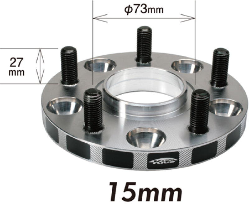 Project Kics 12X1.50 HUB67MM 5-114.3 Wide Tread Spacers - 15MM