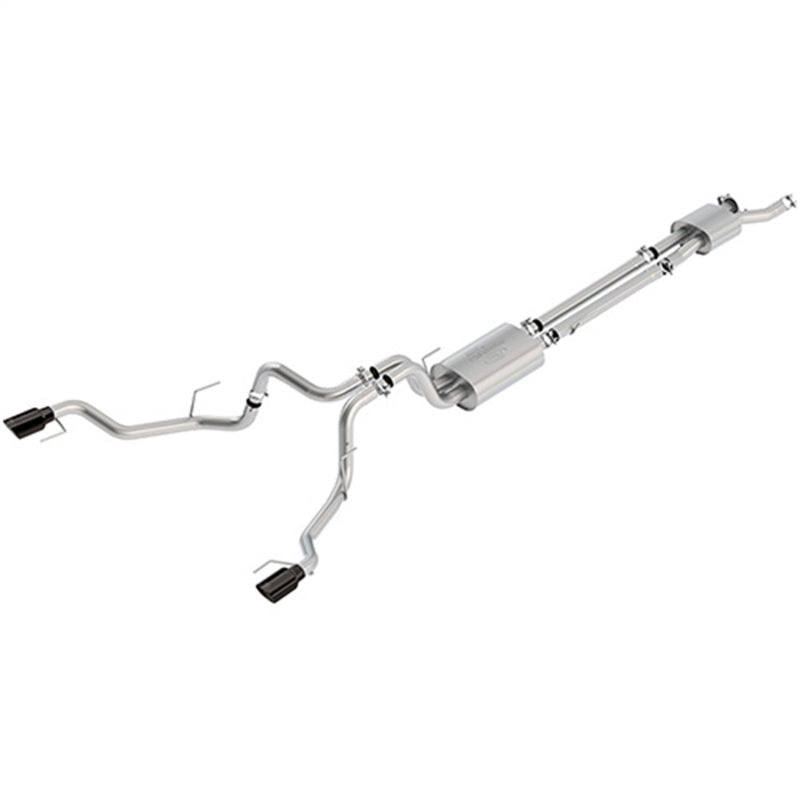 Ford Racing 2017 F150 Raptor 3.5L Sport Cat-Back Exhaust System Dual Rear Exit w/ Black Tips Ford Racing