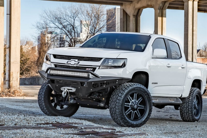 Addictive Desert Designs 15-18 Chevy Colorado HoneyBadger Front Bumper w/ Winch Mount Addictive Desert Designs