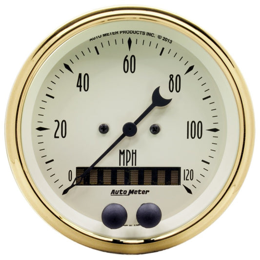 AutoMeter Golden Oldies 3-3/8in 0-120MPH (GPS) Speedometer Gauge 1549