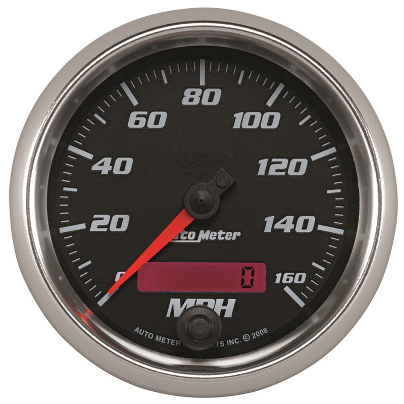 Autometer Pro-Cycle Gauge Speedometer 3 3/8in 160Mph Elec. Programmable Black 19689