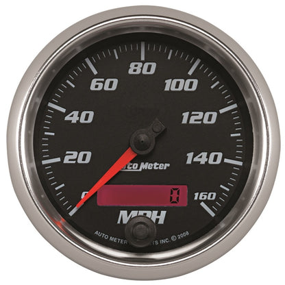 Autometer Pro-Cycle Gauge Speedometer 3 3/8in 160Mph Elec. Programmable Black 19689
