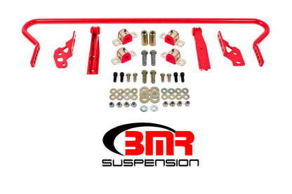 BMR 11-14 S197 Mustang Rear Hollow 25mm Adj. Sway Bar Kit w/ Bushings - Red - eliteracefab.com