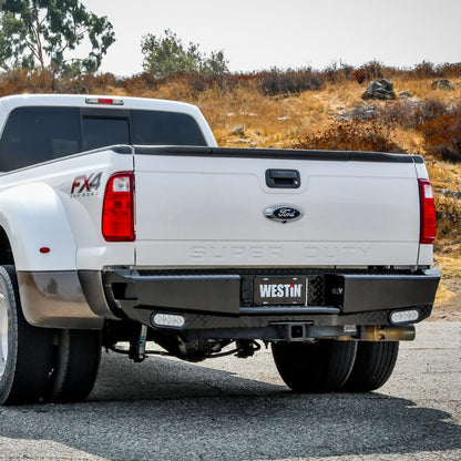 Westin 11-16 Ford F-250/350 HDX Bandit Rear Bumper - Black - eliteracefab.com