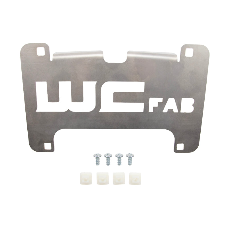 Wehrli 15-19 Chevy HD Lower Valance Filler Panel License Plate Mount Bracket - WCF100156