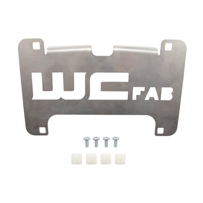 Wehrli 15-19 Chevy HD Lower Valance Filler Panel License Plate Mount Bracket - WCF100156