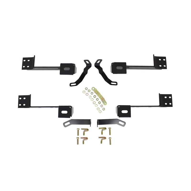 Westin 99-14 Chevy Silv 2500/3500 Reg/Ext Cab Premier Oval Nerf Step Bar Mount Kit - Blk