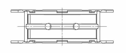 ACL 5M8174H-.025 Ford 2.0L/2.3L DOHC Duratec Race Series Main Bearing Set (Size .025)