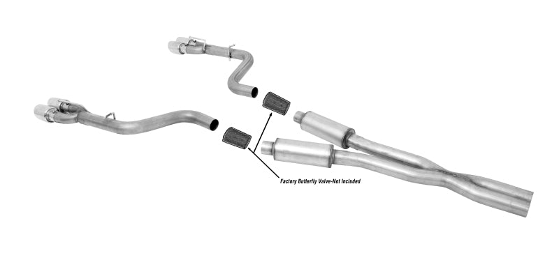 Gibson 15-19 Dodge Challenger SRT Hellcat 6.2L 3in Cat-Back Dual Exhaust - Stainless Gibson