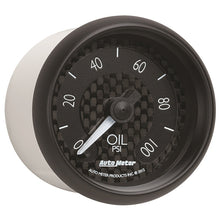 Load image into Gallery viewer, Autometer GT Series 52mm Full Sweep Electronic 0-100 PSI Oil Pressure Gauge