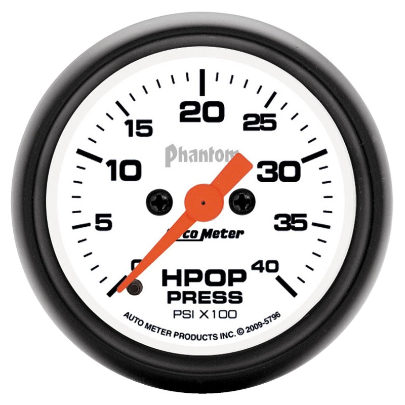 Autometer Digital Stepper Motor 0-4000 PSI HPOP Pressure Phantom Gauge 5796