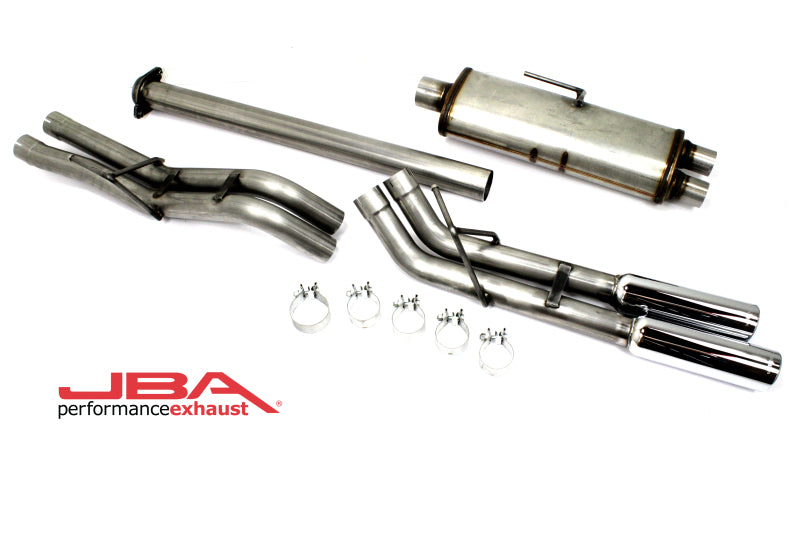 JBA 15-20 Ford F-150 2.7L/3.5L/5.0L 409SS Pass Side Dual Exit Cat-Back Exhaust JBA