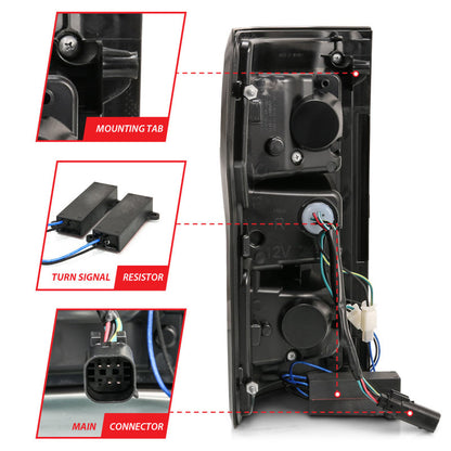 ANZO USA Ford F-150 Led Taillights Smoke; 2018-2017 - eliteracefab.com