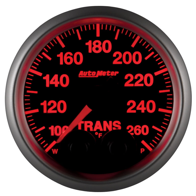 Autometer Elite 52mm 100-260 Degress F Trans Temperature Peak and Warn Gauge w/ Electonic Control 5658