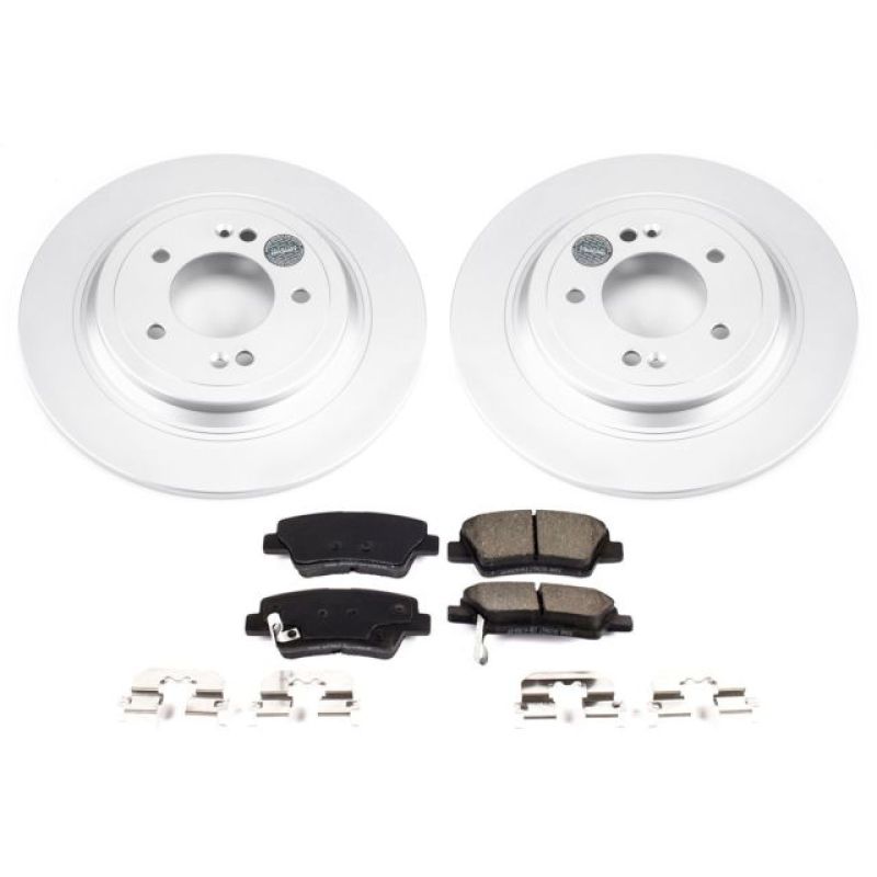 Power Stop 17-18 Kia Sportage Rear Z17 Evolution Geomet Coated Brake Kit PowerStop