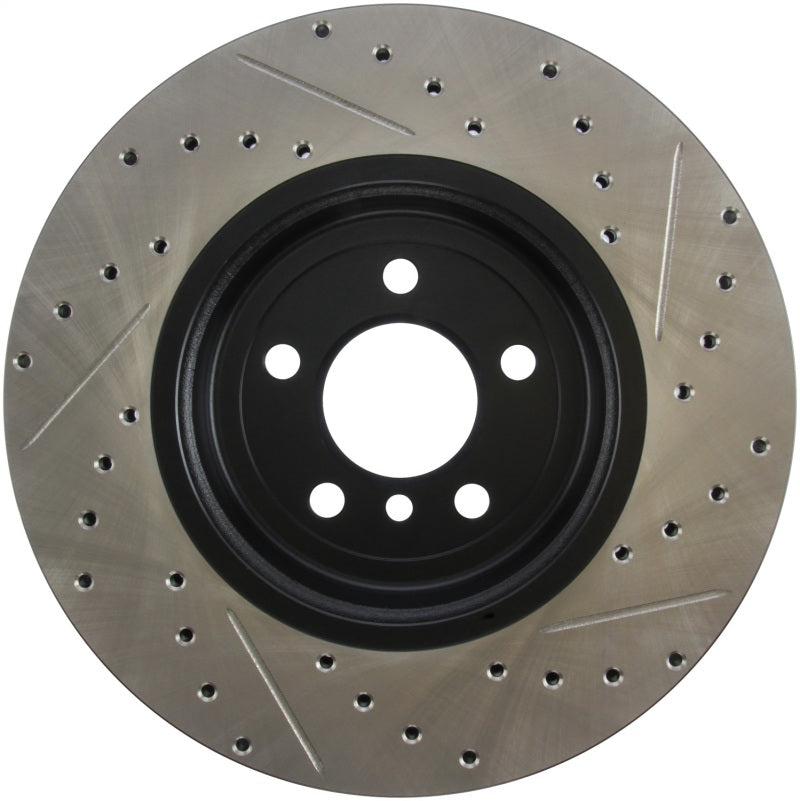 StopTech 2011-2013 BMW 535i / 2012-2016 BMW 640i Slotted & Drilled Front Right Brake Rotor - eliteracefab.com