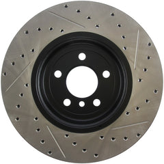 StopTech 2011-2013 BMW 535i / 2012-2016 BMW 640i Slotted & Drilled Front Right Brake Rotor - eliteracefab.com
