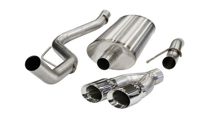 Corsa 11-13 Ford F-150 Raptor 6.2L V8 Polished Sport Cat-Back Exhaust CORSA Performance