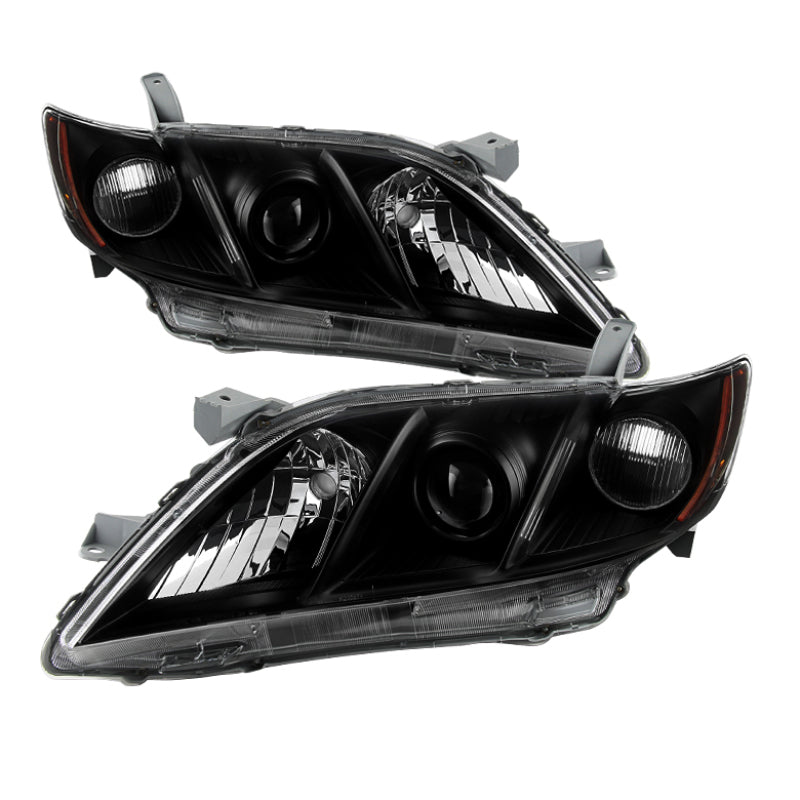 Xtune Toyota Camry 07-09 OEM Style Headlights Black HD-JH-TCAM07-AM-BK - eliteracefab.com