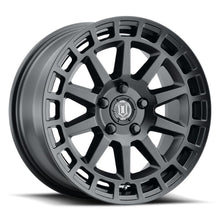 Load image into Gallery viewer, ICON Journey 17x8.5 5x108 38mm Offset 6in BS Satin Black Wheel