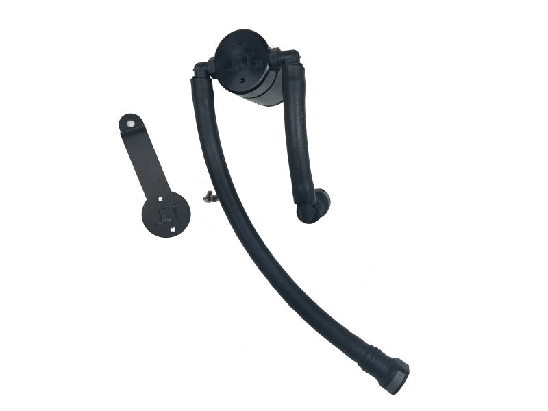 J&L 05-10 Ford Mustang V6 Passenger Side Oil Separator 3.0 - Black Anodized - eliteracefab.com