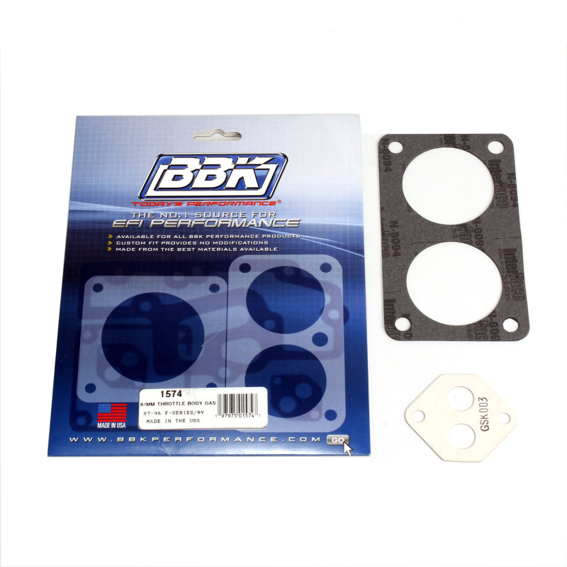 BBK 87-03 Ford F Series Truck Twin 61mm Throttle Body Gasket Kit 1574